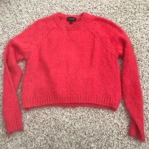 CLEAR OUT SALE Topshop Red Cropped Sweater Size 2